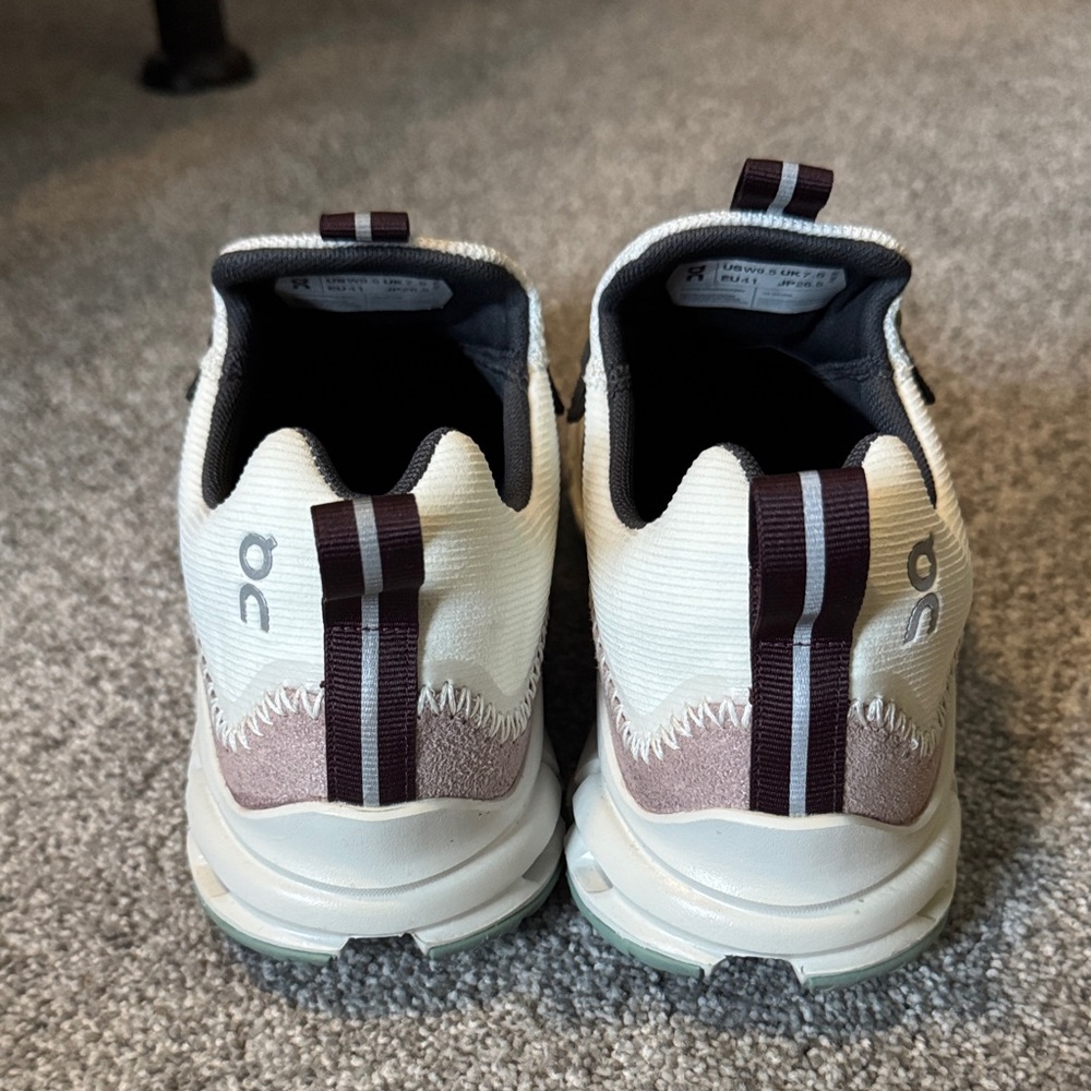 Stylish Cream and Brown Women's Sneakers - Picture 4 of 9